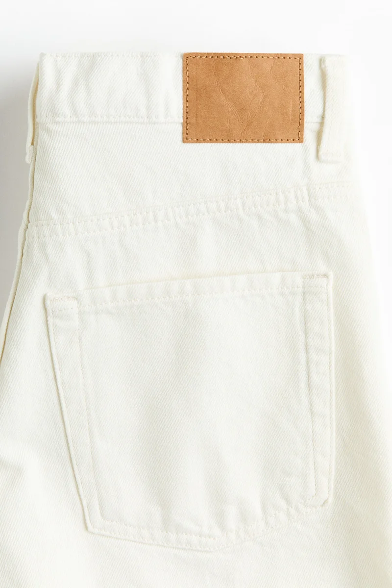 H&M Raw-edge denim shorts
