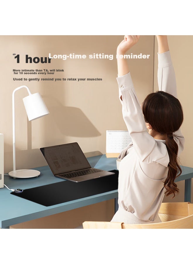Lesailes New National Standard 3c Certified Digital Heating Mouse Pad Large Size Intelligent Heating Office Computer Hand Warmer Desk Pad Black 800*330*1.8mm - Image 5