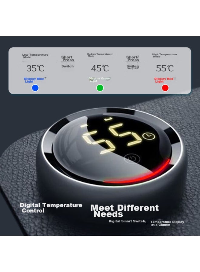 Lesailes New National Standard 3c Certified Digital Heating Mouse Pad Large Size Intelligent Heating Office Computer Hand Warmer Desk Pad Black 800*330*1.8mm - Image 3