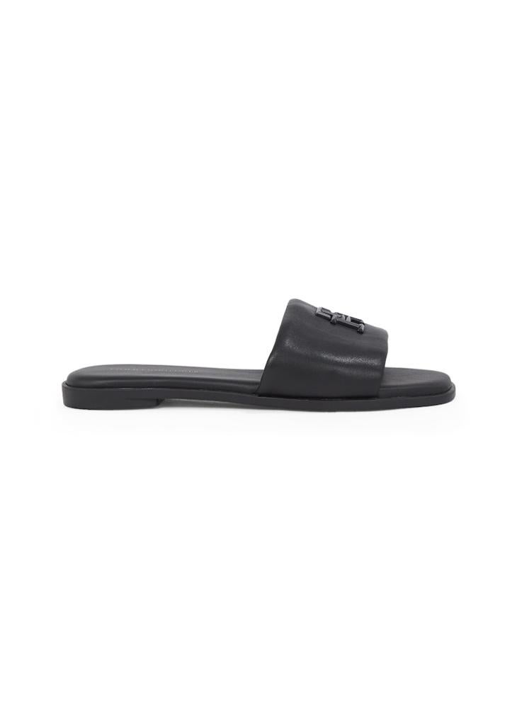 TOMMY HILFIGER Logo Hardware Leather Mule  - Image 1