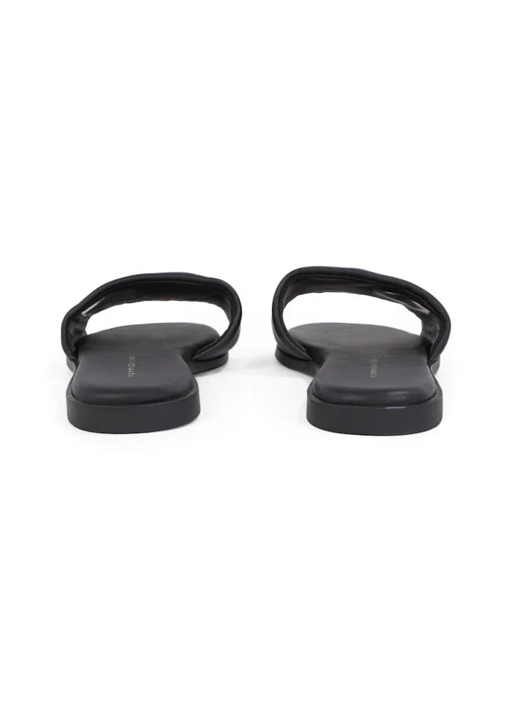 تومي هيلفيغر Logo Hardware Leather Mule