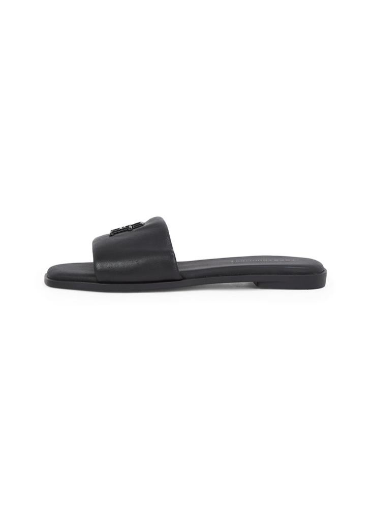 TOMMY HILFIGER Logo Hardware Leather Mule  - Image 2