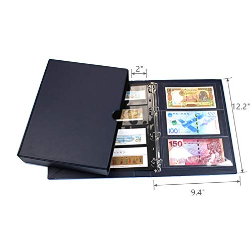 MUDOR Empty Stamp Albums Stockbook for Professional Collectors, Classic Binder with Slipcase (Blue) - Image 5