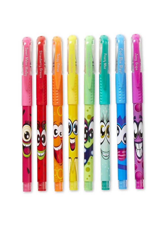 Scentos Scented Gel Pens For Kids - Assorted Colorful Pens - Fine Point Gel Pen Set - For Ages 3 And Up - 8 Count (Rainbow) - Image 2