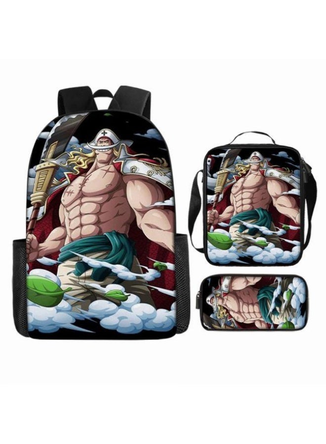 عام أحدث نموذج عالمي من الكرتون طباعة ثلاثة قطعة حقيبة مجموعة ( الطلاب ، الأطفال ، الأصدقاء ، نزهة ، تسلق الجبال ، الخ . ) - Image 2