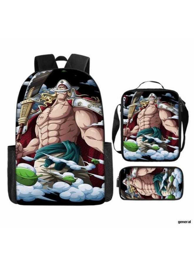 عام أحدث نموذج عالمي من الكرتون طباعة ثلاثة قطعة حقيبة مجموعة ( الطلاب ، الأطفال ، الأصدقاء ، نزهة ، تسلق الجبال ، الخ . ) - Image 1