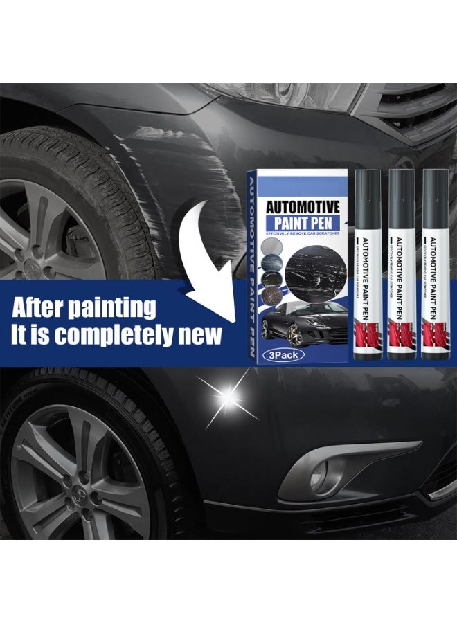 Arabest 2 in 1 Car Touch Up Paint Pen Set (3 PCS) – Exact Color Match for Black & White Cars, Quick Fix for Scratches & Paint Damage, Waterproof, Quick Drying & Safe, Upgraded Soft Pen Tip (WHITE) - Image 4