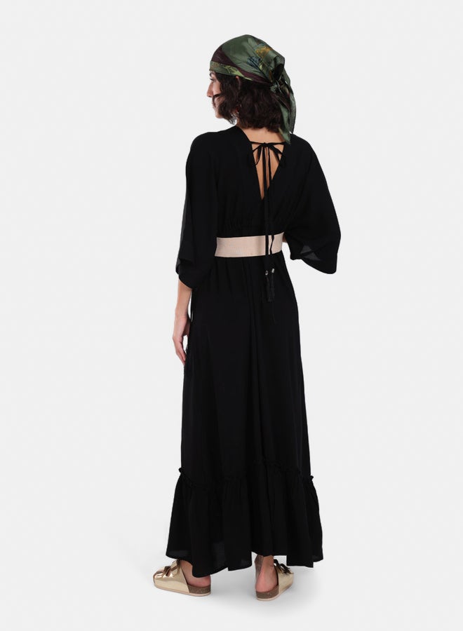Clue Deep V-Neck Maxi Dress - Image 3