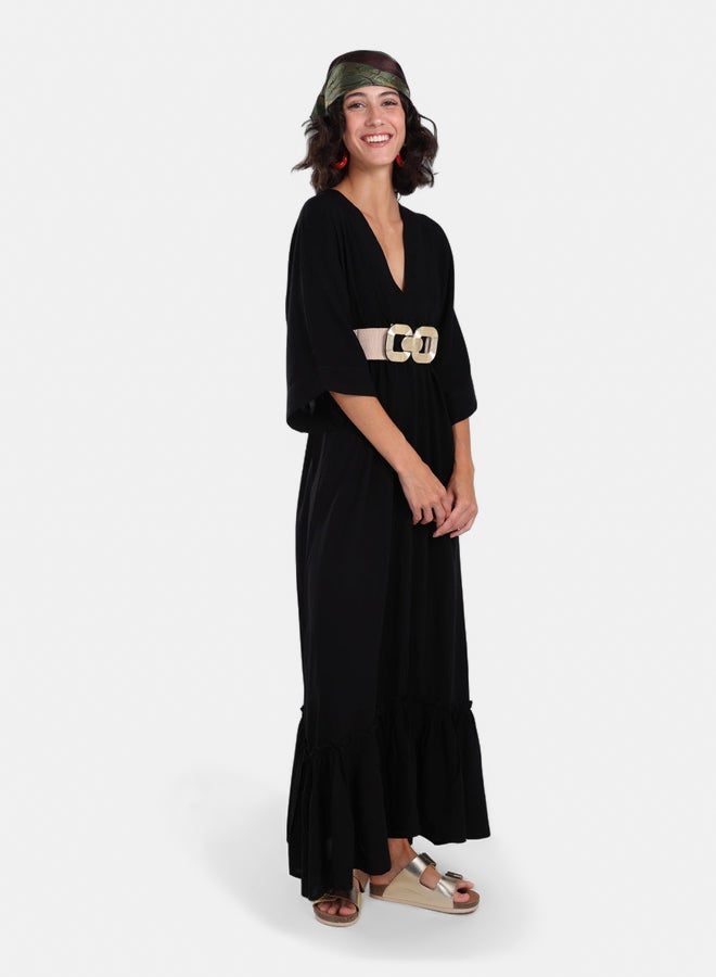 Clue Deep V-Neck Maxi Dress - Image 2