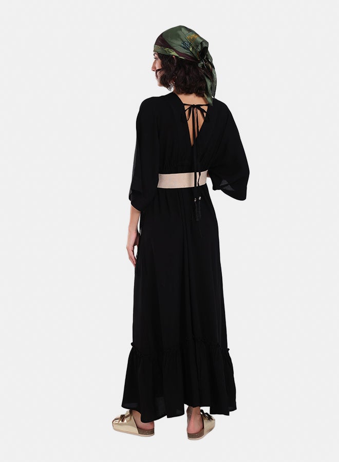 Clue Deep V-Neck Maxi Dress - Image 3