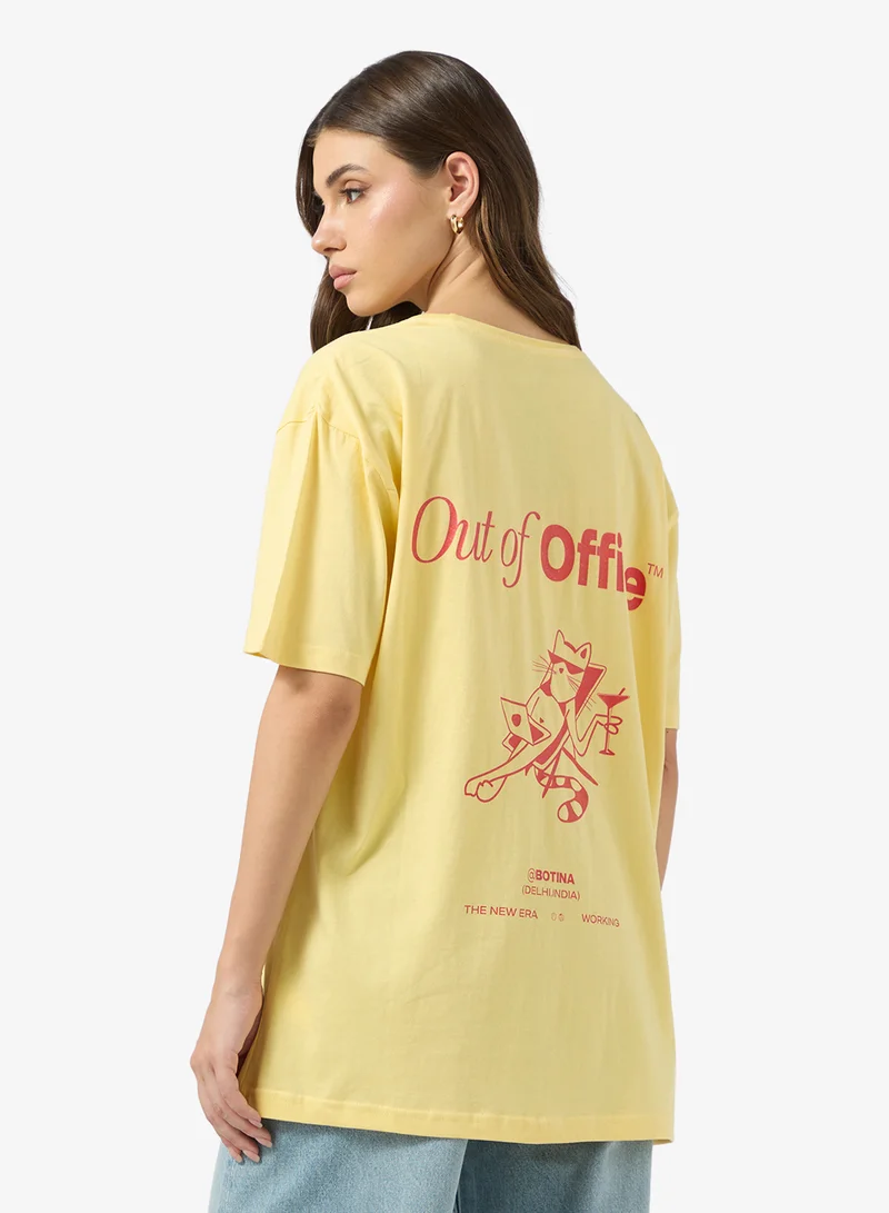 Ginger Crew Neck Holiday Graphic T-shirt