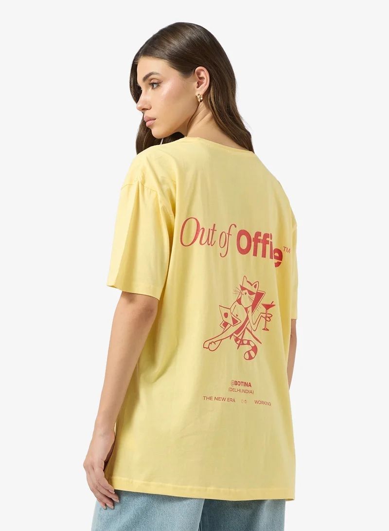 Ginger Crew Neck Holiday Graphic T-shirt