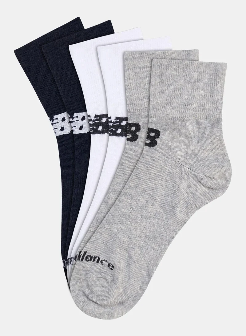 New Balance Performance Flat Knit Ankle Socks (3 Pack)