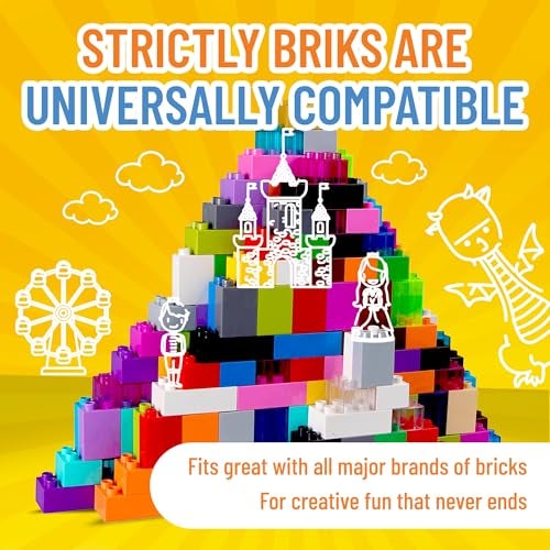 Strictly Briks Compatible with Lego Duplo Classic Big Briks Building Blocks Set - Boosts Imagination & Toddler Blocks - Durable Play & Brick Building Set - 204 Pieces, 24 Colors, Ages 3+ - Image 4