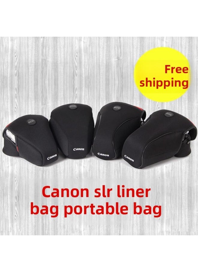 Generic Canon SLR Liner 5D2 5D3 5D4 60D 70D 750D 800D Protective Case Camera Bag-Color:Medium Size For 700d/750d 18-55 Lens✦✦  - Image 1