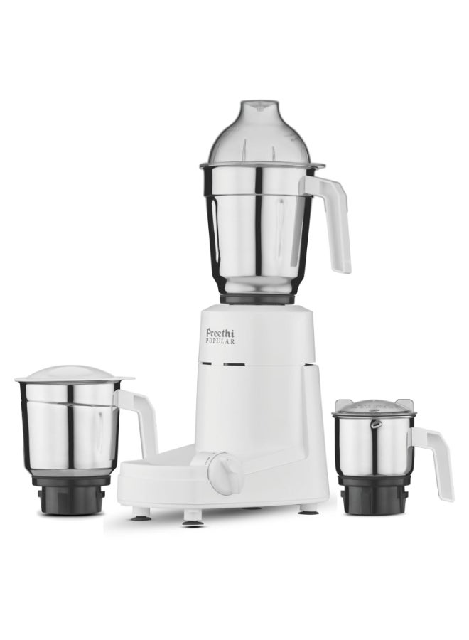 Preethi Popular MG 142 Mixer Grinder, 3 Jars With 2yr Guarantee & Lifelong Free Service 1.7 L 750 W MG142 White - Image 1