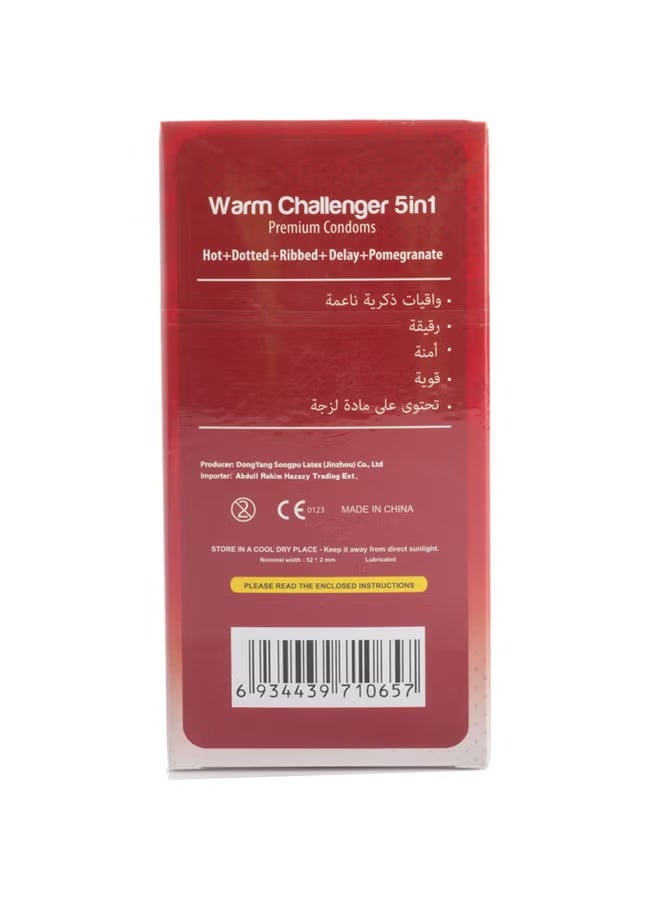 12-Piece 5-In-1 Warm Challenger Premium Condom Set - Image 2