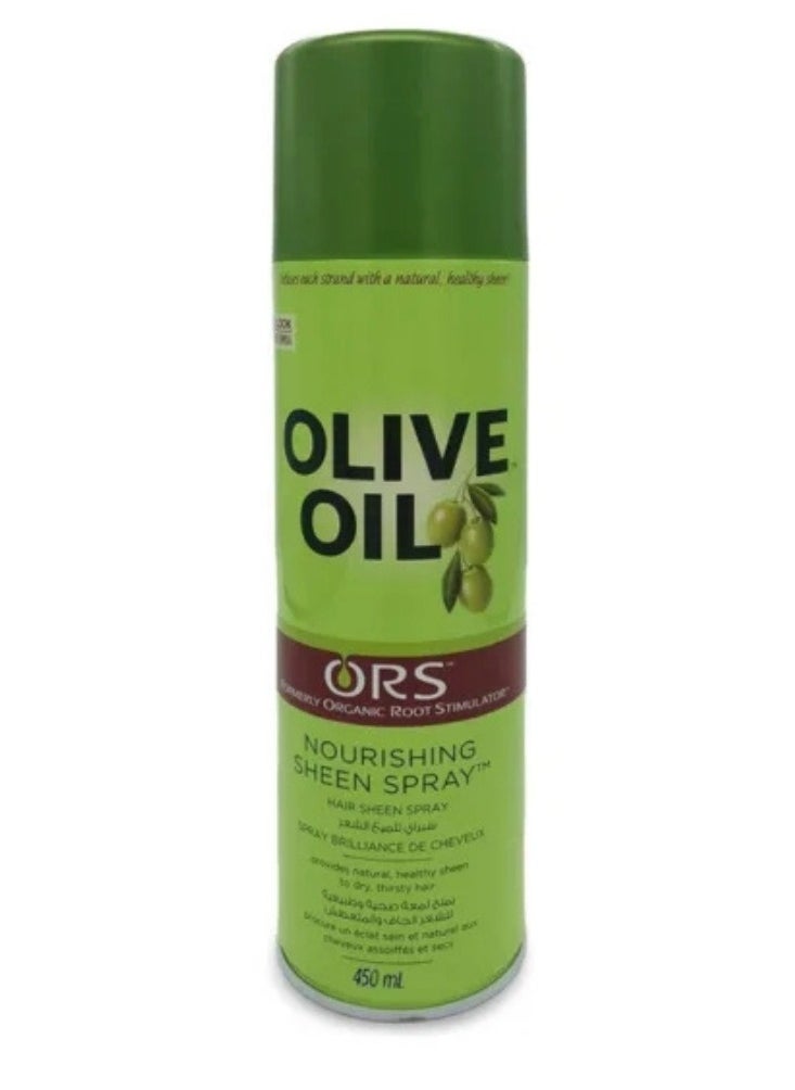 ORS - Olive Oil Nourishing Hair Sheen Spray 450ml | Provides Natural, Healthy Sheen to Dry & Thirsty Hair | For Smooth, Shiny & Frizz Free Hair - Image 1