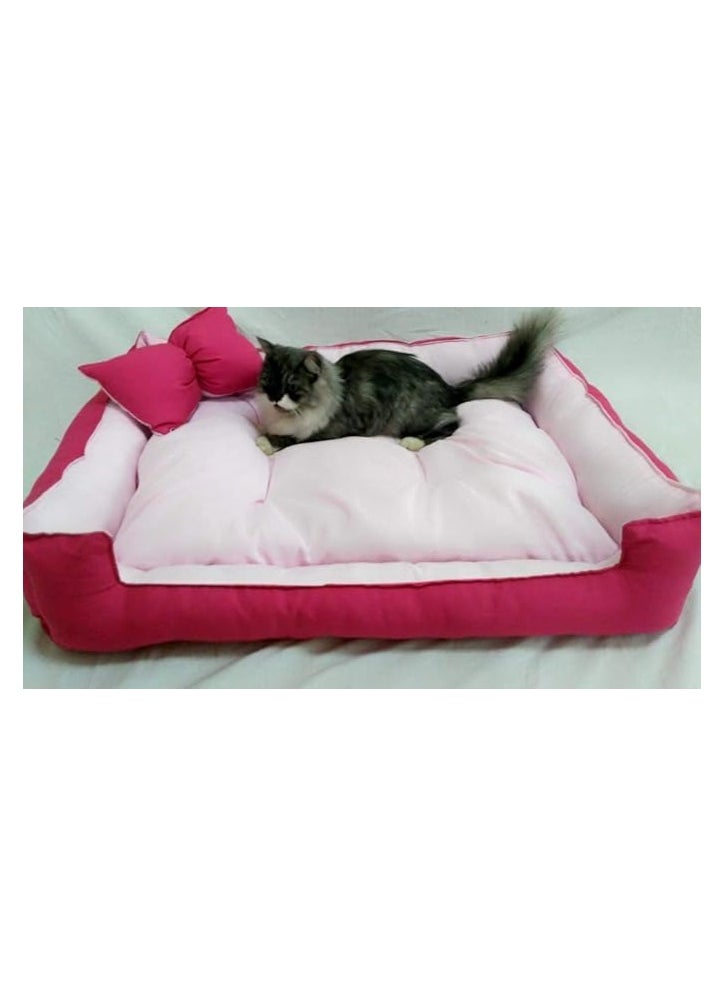 Moro Moro Round Cotton Pet Bed – Reversible & Soft for Cats and Small Dogs  - Image 3