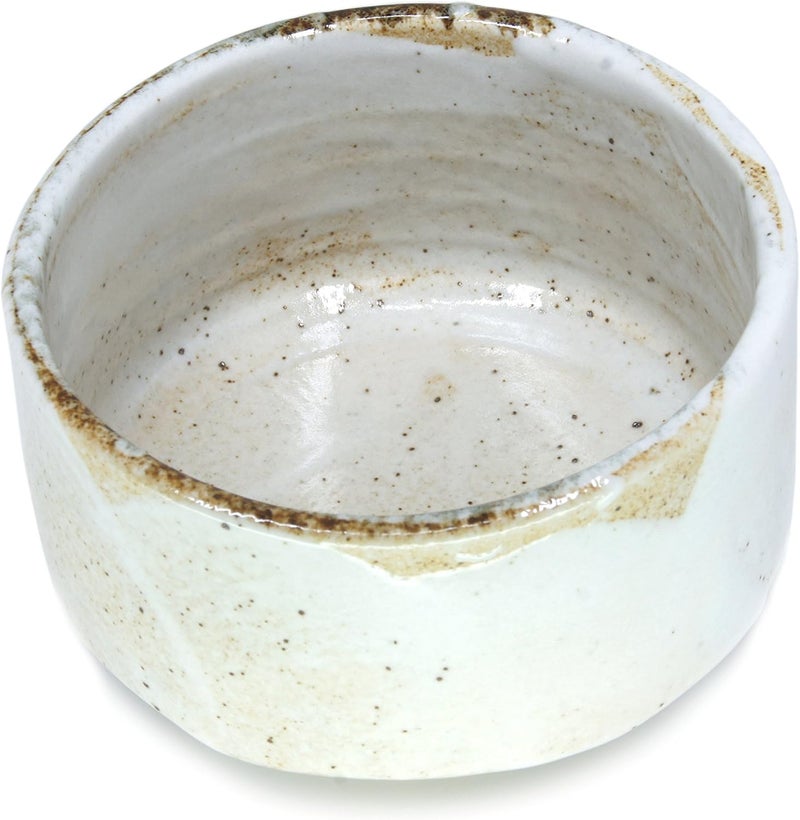 Mino Ware Japanese Handcrafted Matcha Tea Bowl Beige, Matcha Tea Cup Ceremony, Authentic Pottery, Yuki Shino Chawan - Image 3