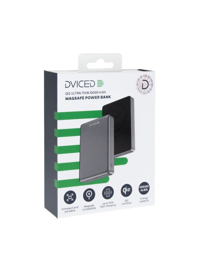 DVICED Qi2 Ultrathin MagSafe Power bank 10000mAh - Grey - Image 4