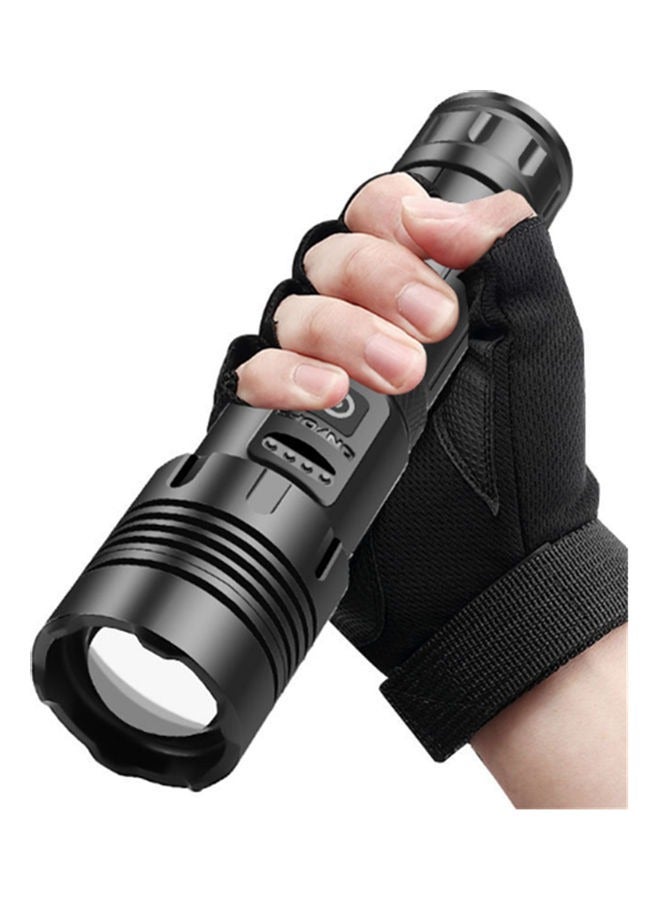 إسكدنيا Strong Light Flashlight P70 Telescopic Zoom Charging Outdoor Multi-Function LED Rechargeable Flashlight - Image 3