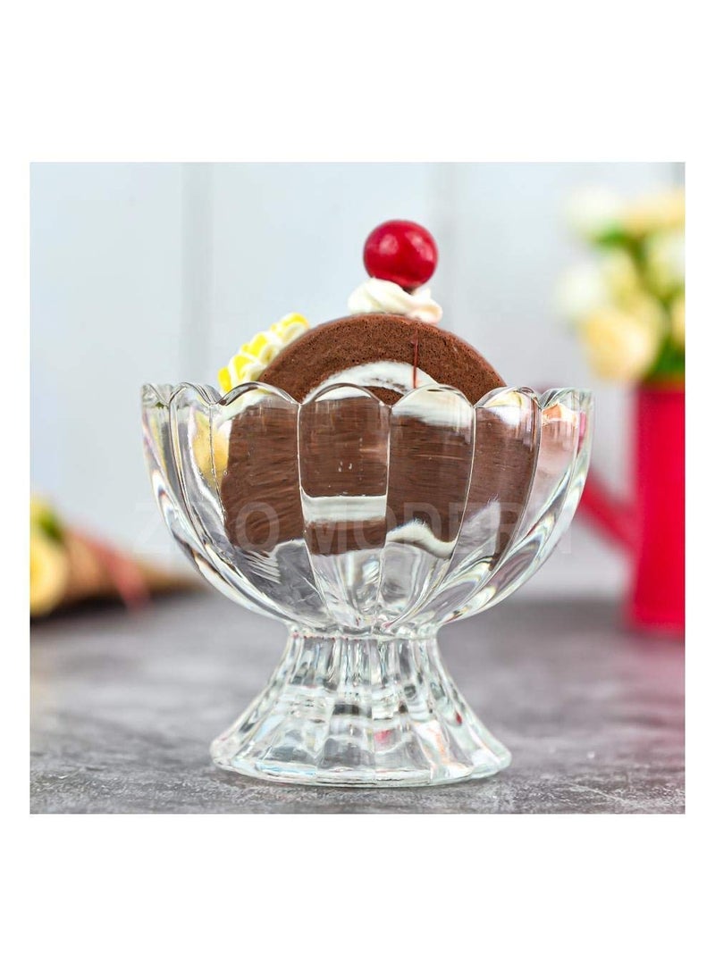 DD RETAILS DD RETAILS Ice Cream Bowls Salad Dessert Serving Bowls Tableware Set 120 ml Crystal Clear Bowl 6  - Image 5