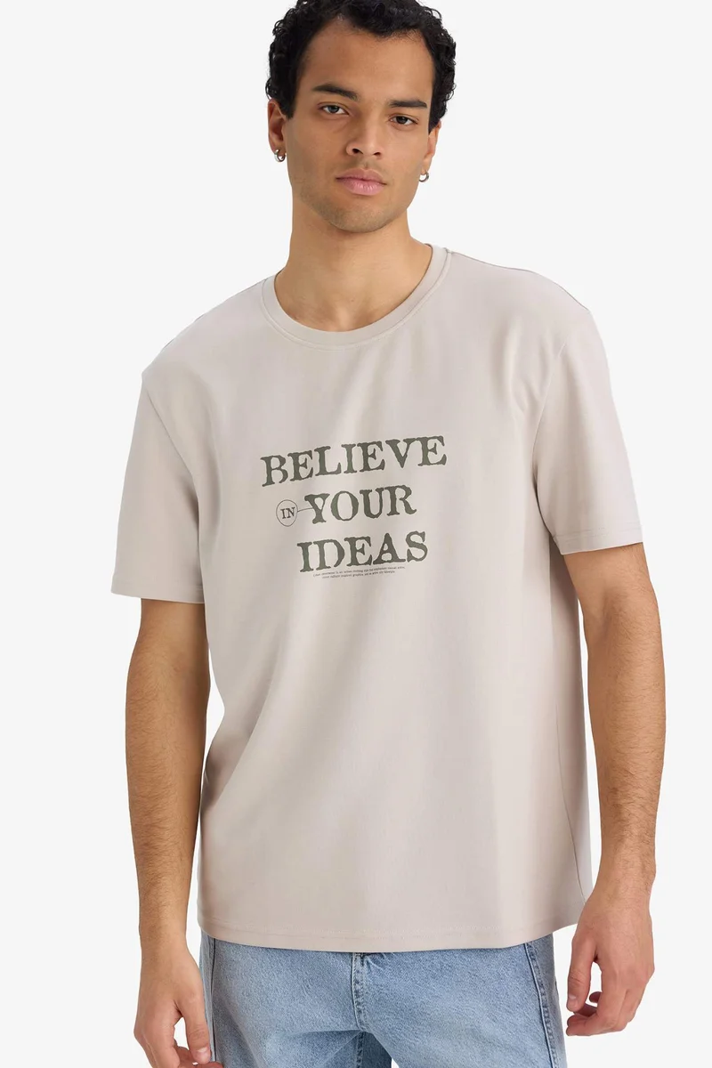 ديفاكتو Breathable Printed T-Shirt