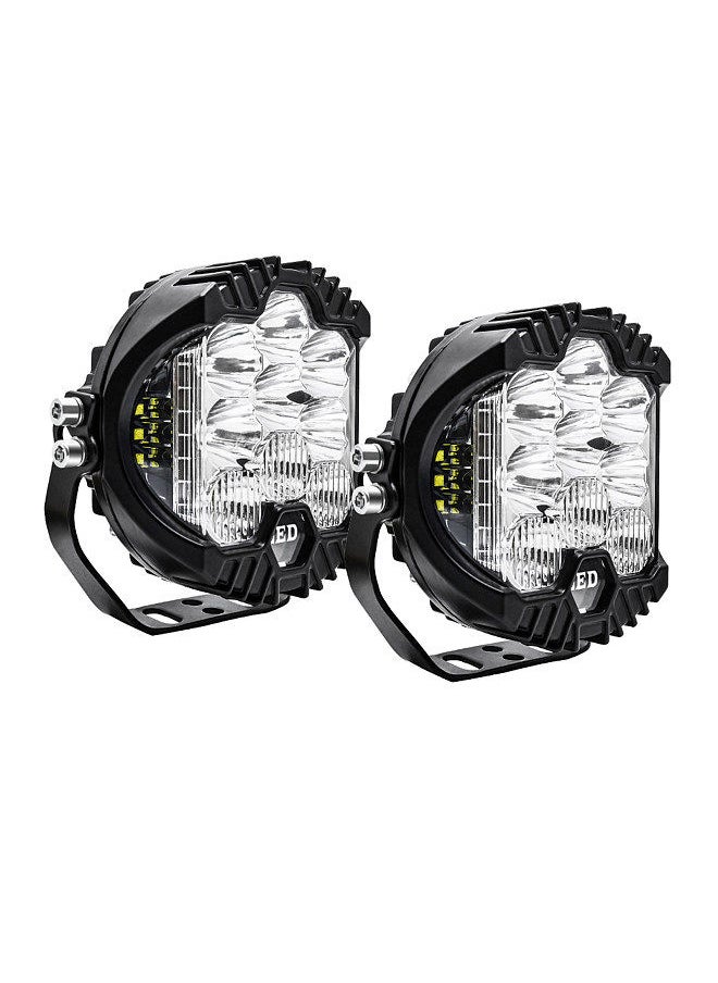 Generic 2Pcs 5inch LED Work Light Pods Spot Flood Combo Beam Fog Lamp Offroad Driving Light  - Image 1