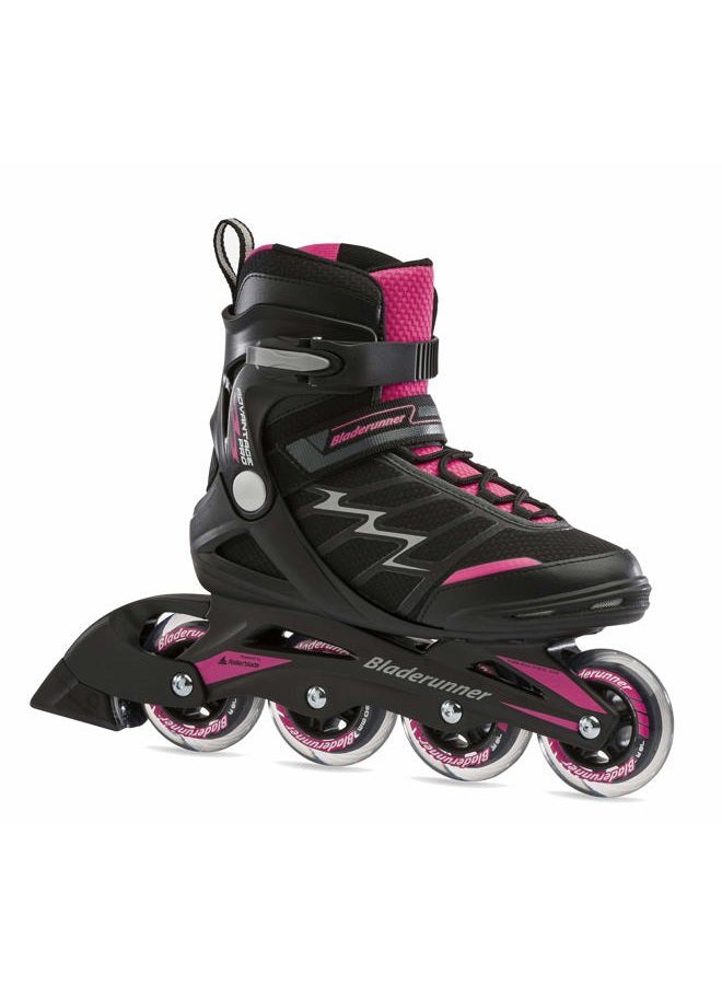 ROLLERBLADE Bladerunner Advantage Pro XT Women's Adult Fitness Inline Skate, Black/Pink, US 8 - Image 1