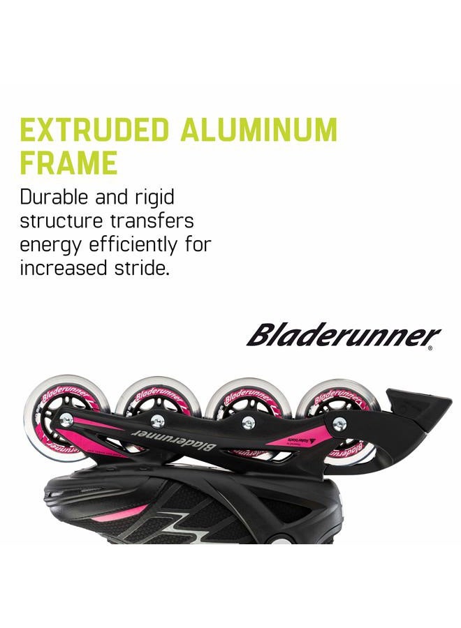 ROLLERBLADE Bladerunner Advantage Pro XT Women's Adult Fitness Inline Skate, Black/Pink, US 8 - Image 3
