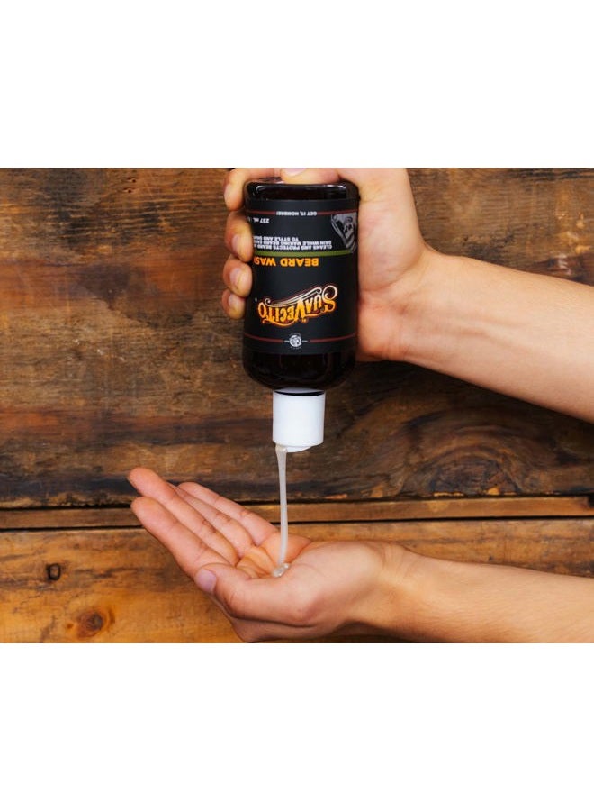 SUAVECITO Beard Wash Cleansing and Styling Beard Face Wash For Men (8 ounce.) - Image 2