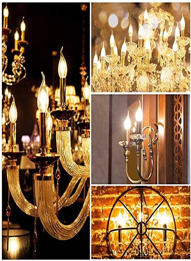 Virya LED FILAMENT CANDLE BULB C35 4W, E14 BASE WARM WHITE 2700K - DECORATIVE VINTAGE LIGHT FOR CHANDELIER, WALL LAMP (PACK OF 1) - Image 2