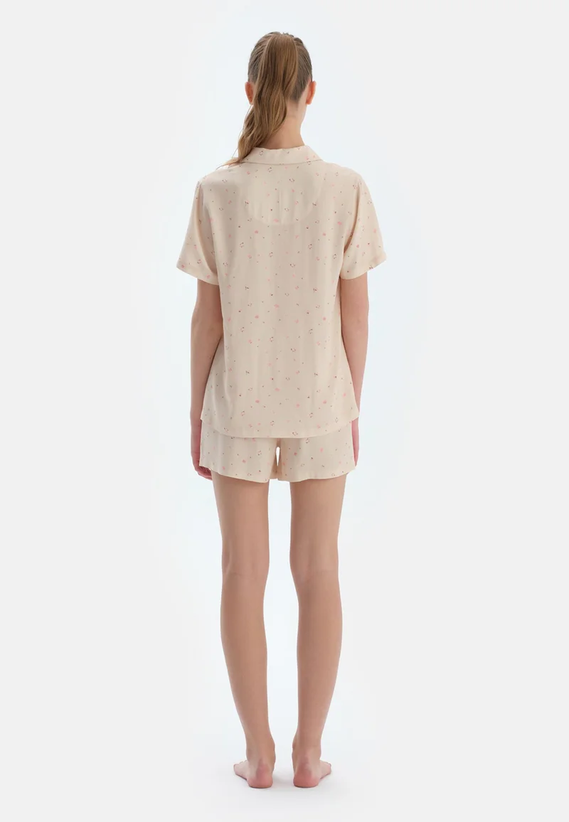 dagi Floral Regular/Classic Fit Shorts Viscose Sleepwear