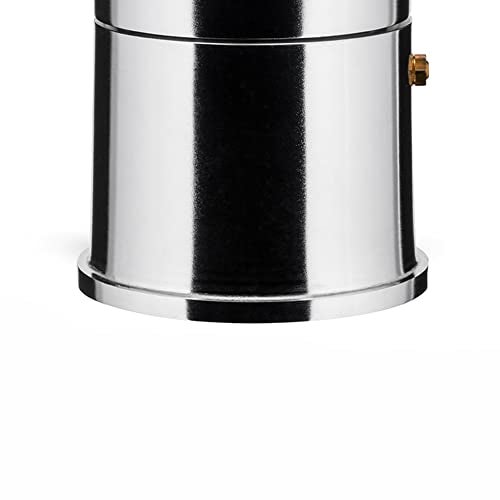 ALESSI آلة الإسبريسو الأنيقة Alessi A9095/6 B La Cupola بسعة 6 أكواب من الألمنيوم الفضي مع مقبض أسود - Image 4