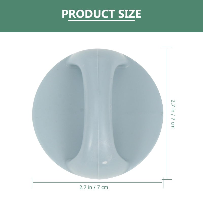 Self Adhesive Plastic Pull Handles 10pcs Blue White Set for Cabinet Drawer Door - Image 3