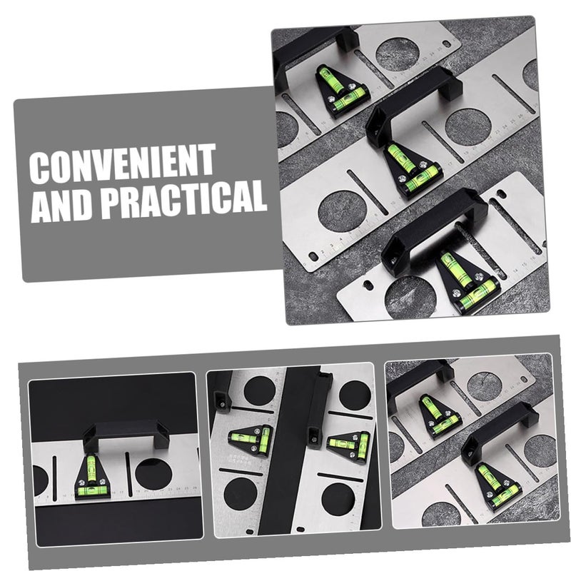 5 Pcs Mini Triangle T Shape Bubble Level Tool With Mounting Holes Dual Directional Horizontal Vertical Measuring - Image 5