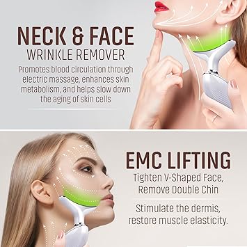 7 Colour LED FACE Beauty Massager 3 Modes for Skin Tightening Neck Lifting Anti Aging Wrinkle Remover EMS Massage Face Toning Firming Device for Women - Image 4