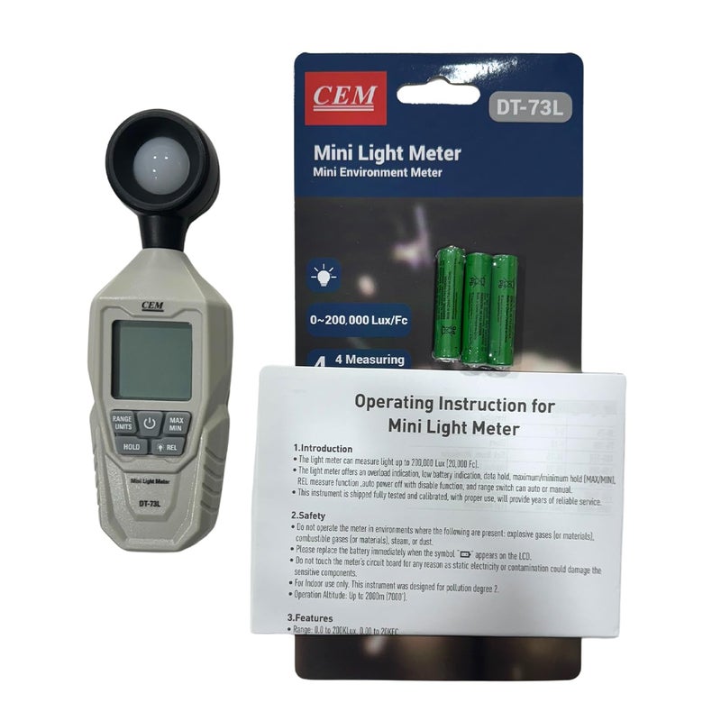 MEXTECH CEM LUX METER DT73L UPTO 50000 LUX - Image 2