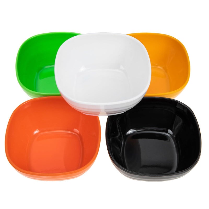 5Pcs Square Melamine Sauce Bowls Set 11cm Multi Color Condiment Dishes - Image 2