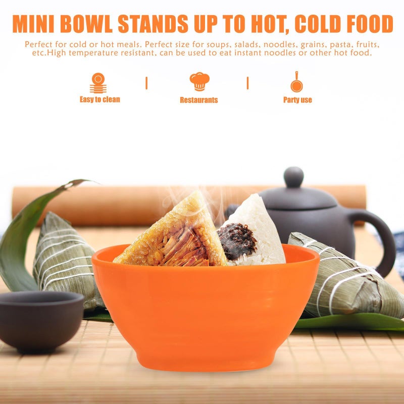 5Pcs Square Melamine Sauce Bowls Set 11cm Multi Color Condiment Dishes - Image 4