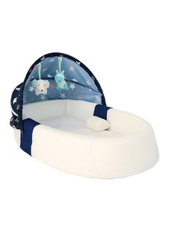 Beauenty Baby Nest for Sleeping Breathable Foldable Newborn Mattress for Crib & Bassinet, Baby Bionic Bed For Bedroom Removable And Washable (blue)  - Image 1