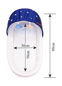 Beauenty Baby Nest for Sleeping Breathable Foldable Newborn Mattress for Crib & Bassinet, Baby Bionic Bed For Bedroom Removable And Washable (blue)  - Image 3