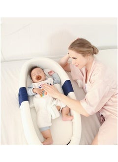 Beauenty Baby Nest for Sleeping Breathable Foldable Newborn Mattress for Crib & Bassinet, Baby Bionic Bed For Bedroom Removable And Washable (blue)  - Image 4