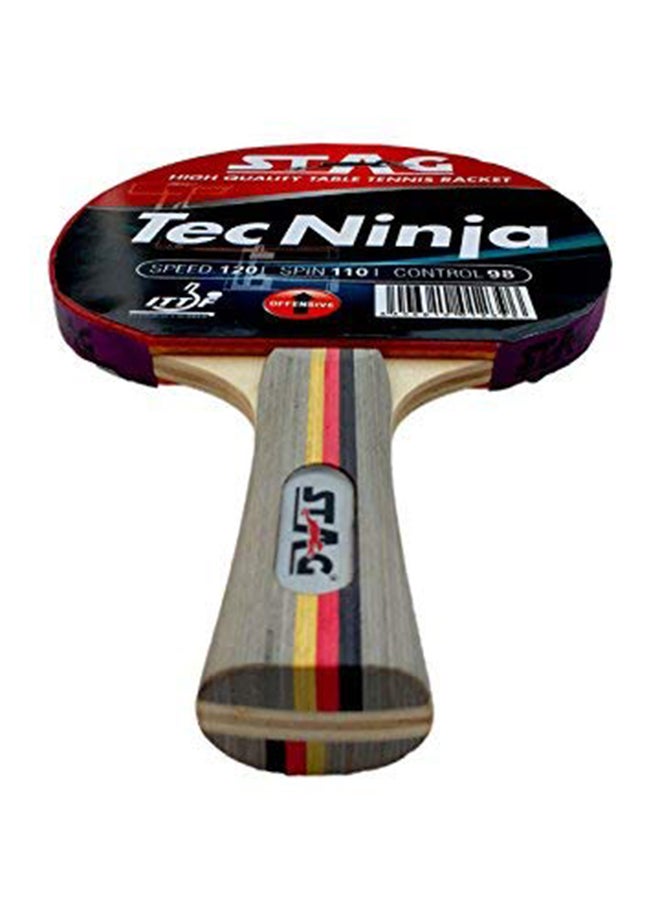 STAG Tec Ninja Table Tennis Racquet(Multicolour)| Advanced, ITTF Approved Rubber | 160 grams  - Image 3