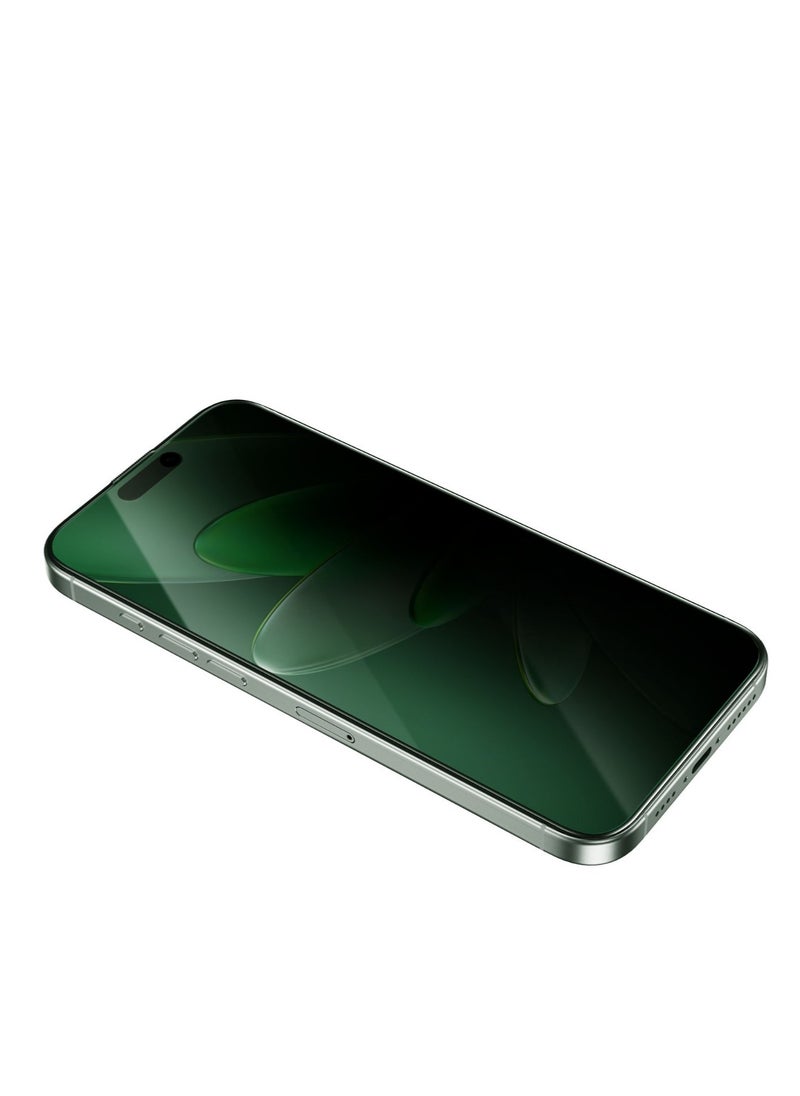 GREEN LION - iPhone 16 Pro Max Screen Protector Picasso 3D Privacy Glass with Alignment Tray / Anti-Scratch / Anti-Peeping / Anti Fingerprint / Bubble Free / Crystal Clear / Highly Responsive - Black Edge/Privacy - Image 1