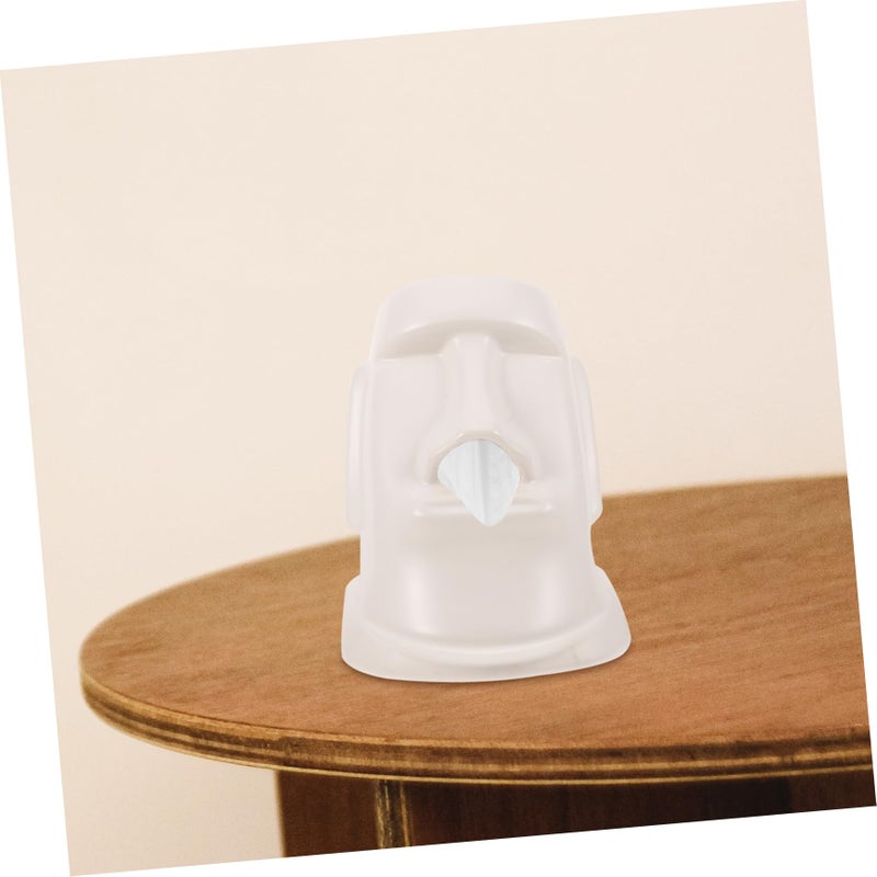 Moai Statue Tissue Box Cover Decorative Holder For Living Room Bedroom Office Smooth Finish - Image 4