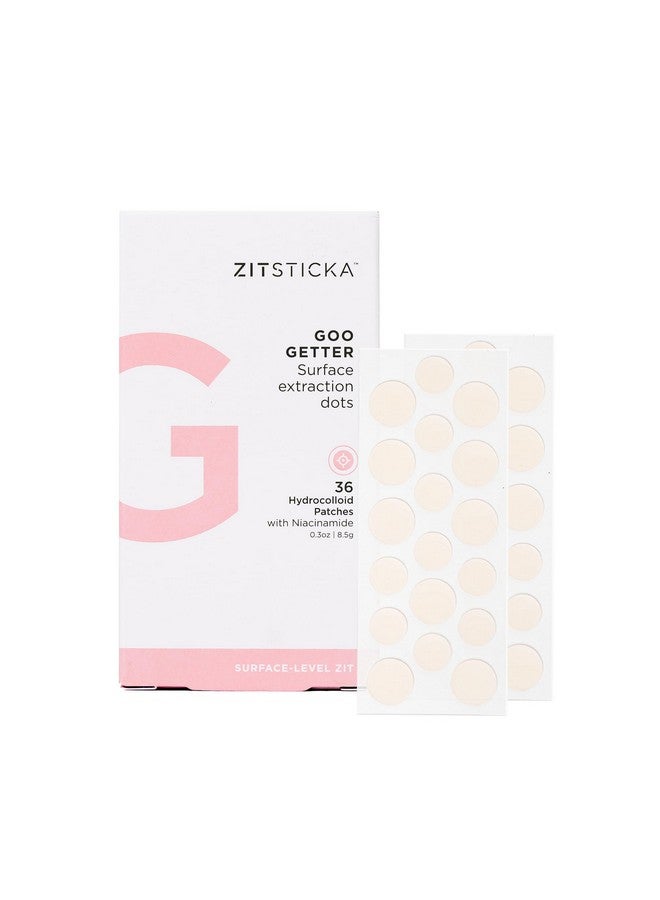 ZITSTICKA Hydrocolloid Patches 36 Pack Goo Getter Pimple Patches To Cover Zits & Blemishes Acne Treatment Or Healing Acne Dots Exfoliating & Moisturizing Skin Zit Patch And Pimple Stickers - Image 1