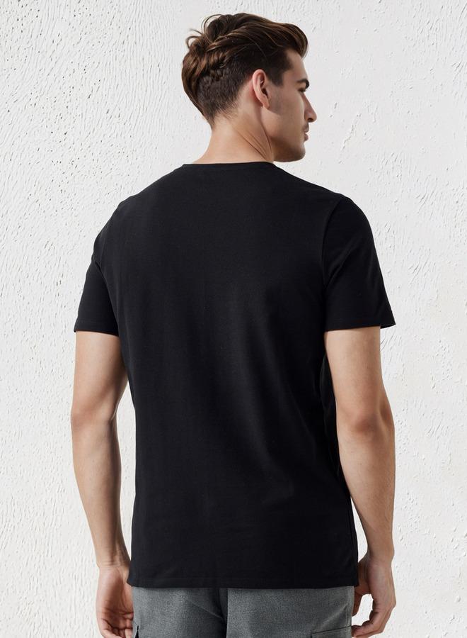 Iconic Men Slim Fit Crew Neck Short Sleeves Printed T-shirt - Image 3