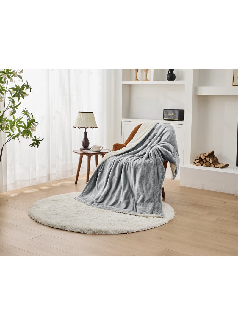 جرين ليون بطانية كهربائية فاخرة 160 واط مع جهاز تحكم LCD للتسخين الكهربائي لآلام الظهر الدورية / قابلة للغسل في الآلة / مستوى حرارة قابل للتعديل / أزرار تحكم بسيطة / طول السلك: 2.3 متر - رمادي - Image 2